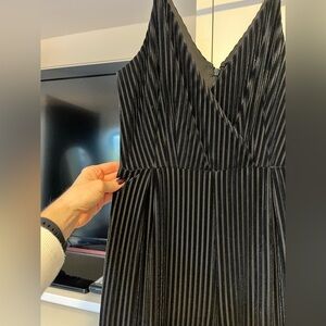 Hutch Velvet Black Striped jumpsuit